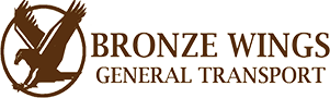 Bronze Wings General and Refrigerated Transport Logo